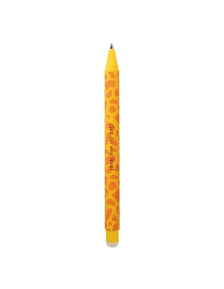 Roller cu cerneala termosensibila albastra Eberhard Faber Animal erase it, 0.7 mm, Girafa