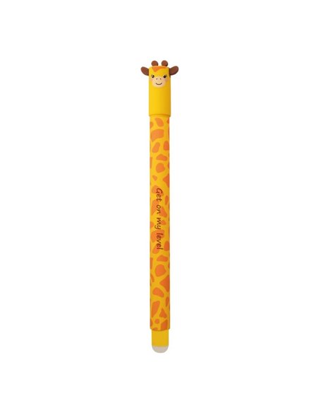 Roller cu cerneala termosensibila albastra Eberhard Faber Animal erase it, 0.7 mm, Girafa