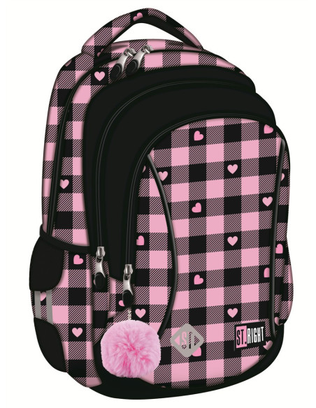 MW680373,Ghiozdan scoala BP-26 Pink Checkered St.Right Majewski, 20 L