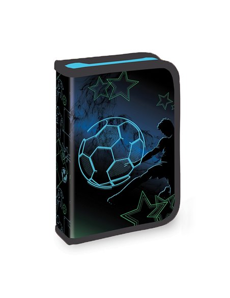 Penar echipat cu 1 fermoar si 2 extensii S-COOL SC3269, 32 piese, Football