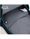 Ghiozdan scoala anatomic S-cool Urban, 43 x 29 x 22 cm, Negru/Albastru