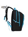 Ghiozdan scoala anatomic S-cool Urban, 43 x 29 x 22 cm, Negru/Albastru