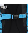 Ghiozdan scoala anatomic S-cool Urban, 43 x 29 x 22 cm, Negru/Albastru