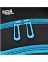 Ghiozdan scoala anatomic S-cool Urban, 43 x 29 x 22 cm, Negru/Albastru