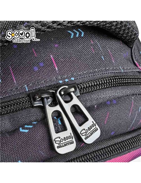 Ghiozdan scoala ergonomic S-COOL SC3371, 40 x 29 x 14 cm, Motiv Game over