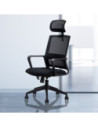 DLE4503,Scaun birou executive spatar mesh, sist roti nylon, tetiera 4503 Deli