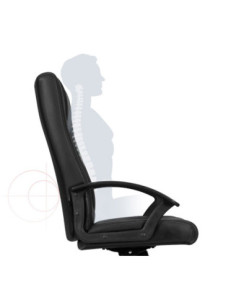 DLE4514,Scaun birou executive imitatie piele, sist roti nylon 4514 Deli 2