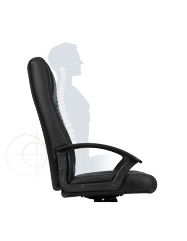 DLE4514,Scaun birou executive imitatie piele, sist roti nylon 4514 Deli