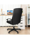 DLE4514,Scaun birou executive imitatie piele, sist roti nylon 4514 Deli
