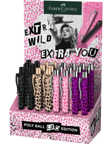 FC241135,Display 24 pixuri cu mecanism editie speciala leo poly ball xb Faber-castell