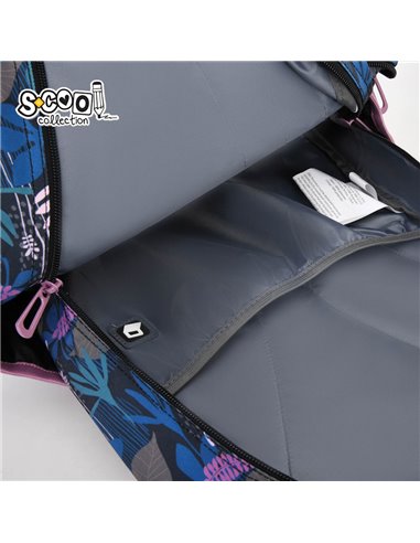 Ghiozdan scoala anatomic S-cool Urban SC3384, 43 x 29 x 22 cm, Nature