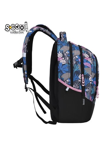 Ghiozdan scoala anatomic S-cool Urban SC3384, 43 x 29 x 22 cm, Nature