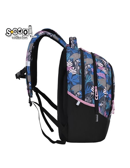 Ghiozdan scoala anatomic S-cool Urban SC3384, 43 x 29 x 22 cm, Nature