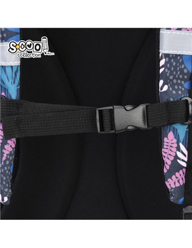 Ghiozdan scoala anatomic S-cool Urban SC3384, 43 x 29 x 22 cm, Nature