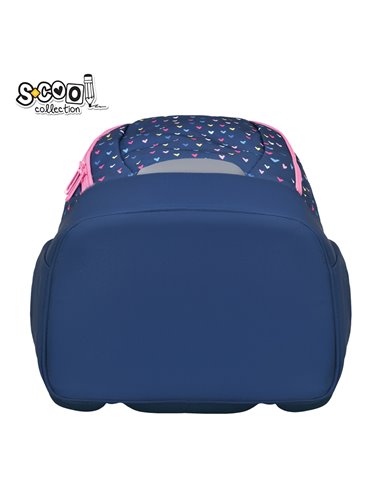 Ghiozdan scoala anatomic S-cool Urban SC3385, 43 x 29 x 22 cm, Hearts