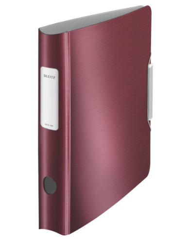 LZ11090028-5,Biblioraft plastifiat 5cm 180g grena active style Leitz - Set 5