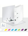 LZ10060001-10,Biblioraft plastifiat 5.2 cm alb metalizat wow Leitz - Set 10
