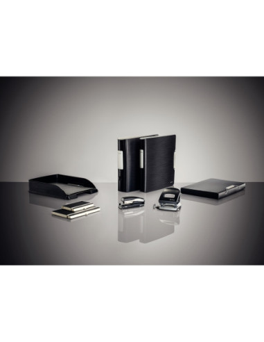 LZ11080094-5,Biblioraft plastifiat 7.5cm 180grade negru satin active style le - Set 5