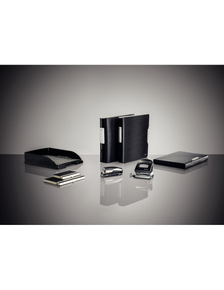 LZ11080094-5,Biblioraft plastifiat 7.5cm 180grade negru satin active style le - Set 5