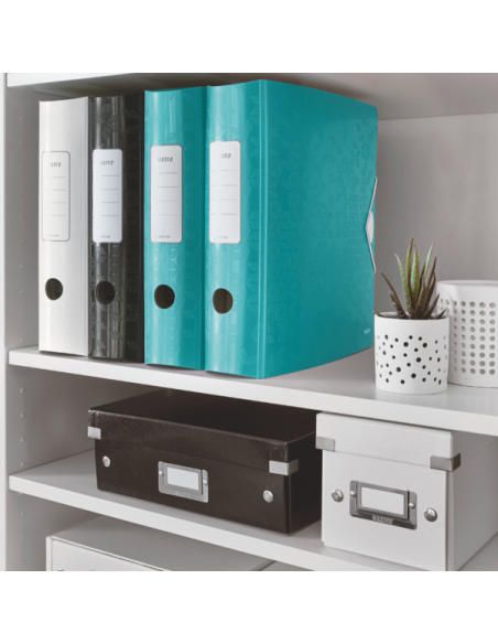 LZ11060051-5,Biblioraft plastifiat 8.2cm 180grade turcoaz active wow Leitz - Set 5