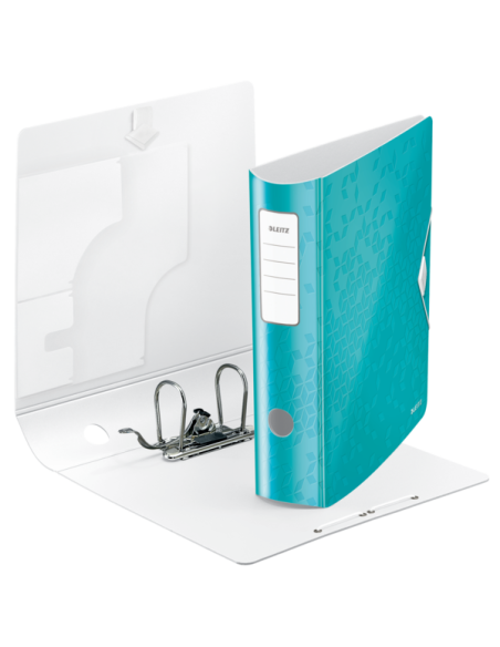LZ11060051-5,Biblioraft plastifiat 8.2cm 180grade turcoaz active wow Leitz - Set 5