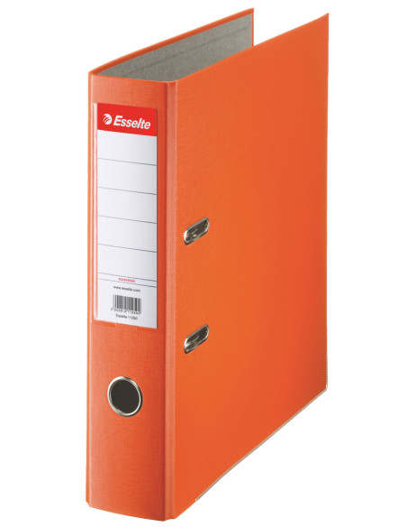 ES11234-20,Biblioraft plastifiat 7.5cm portocaliu economy Esselte - Set 20