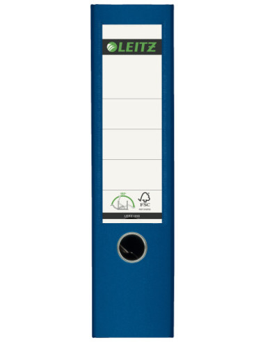 LZ10101235-10,Biblioraft plastifiat 8cm 180grade albastru Leitz - Set 10