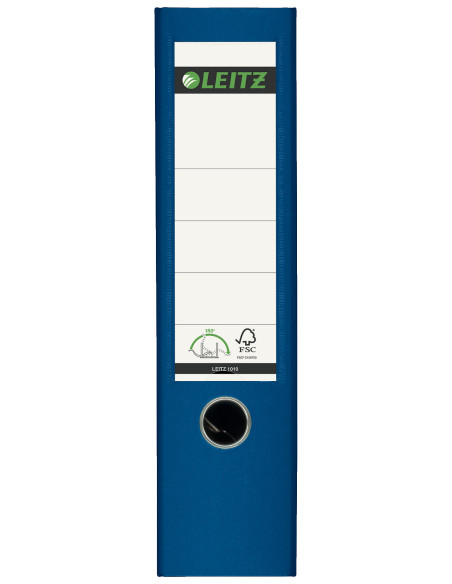 LZ10101235-10,Biblioraft plastifiat 8cm 180grade albastru Leitz - Set 10