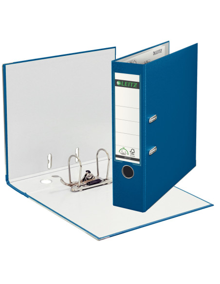 LZ10101235-10,Biblioraft plastifiat 8cm 180grade albastru Leitz - Set 10