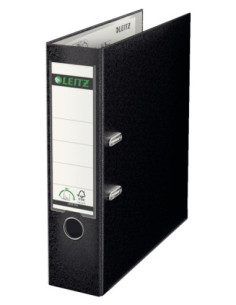 LZ10101295-10,Biblioraft plastifiat 8cm 180grade negru Leitz - Set 10