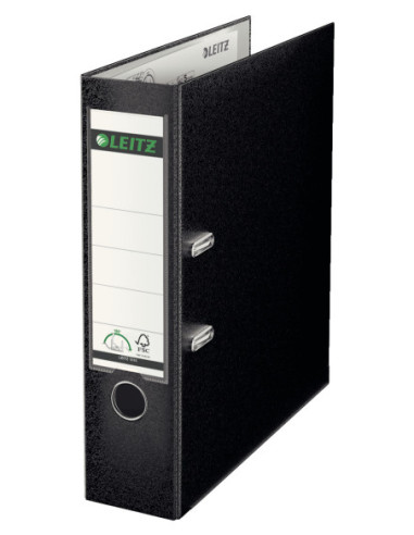 LZ10101295-10,Biblioraft plastifiat 8cm 180grade negru Leitz - Set 10