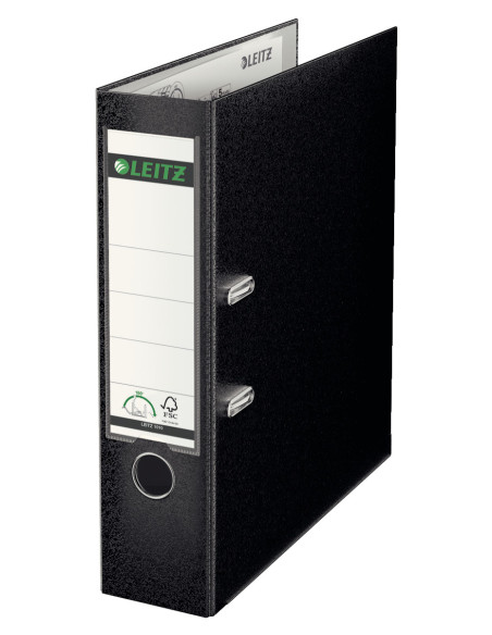LZ10101295-10,Biblioraft plastifiat 8cm 180grade negru Leitz - Set 10