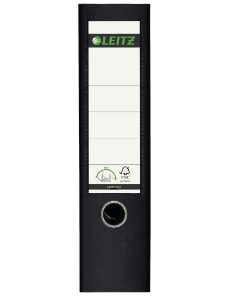 LZ10101295-10,Biblioraft plastifiat 8cm 180grade negru Leitz - Set 10