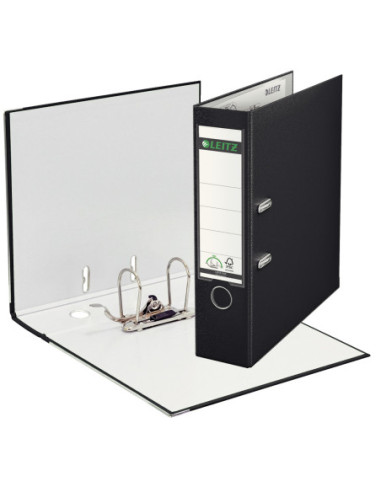 LZ10101295-10,Biblioraft plastifiat 8cm 180grade negru Leitz - Set 10