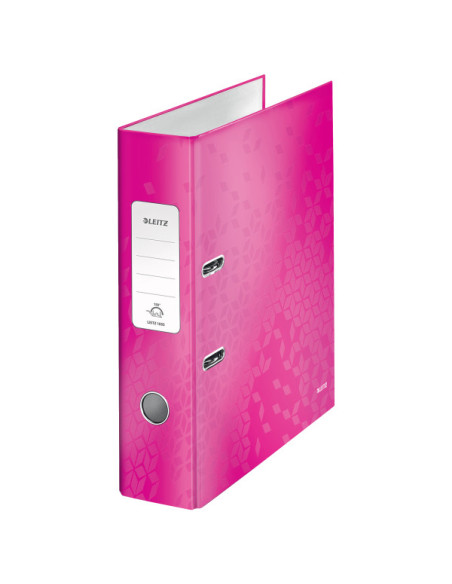 LZ10050023-10,Biblioraft plastifiat 8cm roz metalizat wow Leitz - Set 10