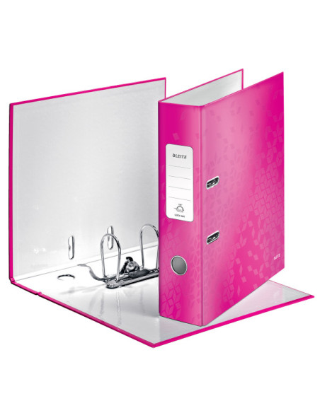 LZ10050023-10,Biblioraft plastifiat 8cm roz metalizat wow Leitz - Set 10