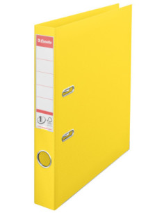 ES624074-10,Biblioraft plastifiat int-ext 5cm galben vivida nr1 Esselte - Set 10