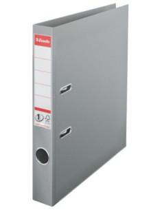 ES811480-10,Biblioraft plastifiat int-ext 5cm gri nr1 power Esselte - Set 10