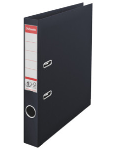 ES811470-10,Biblioraft plastifiat int-ext 5cm negru vivida nr1 power Esselte - Set 10