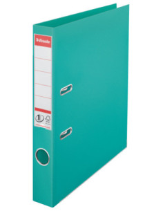 ES811560-10,Biblioraft plastifiat int-ext 5cm turcoaz nr1 power Esselte - Set 10