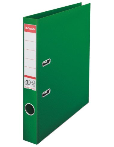 ES811460-10,Biblioraft plastifiat int-ext 5cm verde nr1 power Esselte - Set 10
