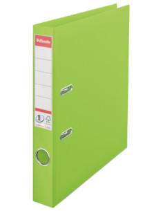 ES624073-10,Biblioraft plastifiat int-ext 5cm verde vivida nr1 power Esselte - Set 10