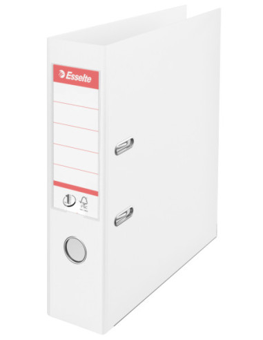ES811300-10,Biblioraft plastifiat int-ext 7.5cm alb vivida nr1 power Esselte - Set 10