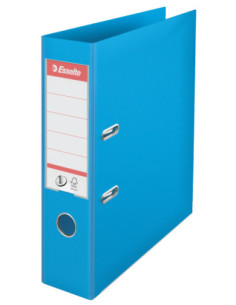 ES811311-10,Biblioraft plastifiat int-ext 7.5cm cyan nr1 power Esselte - Set 10
