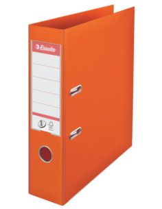 ES811340-10,Biblioraft plastifiat int-ext 7.5cm portocaliu nr1 power Esselte - Set 10