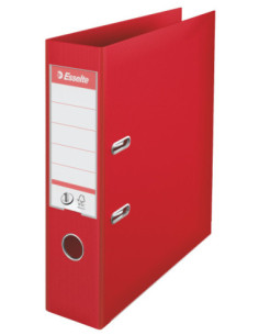 ES811330-10,Biblioraft plastifiat int-ext 7.5cm rosu nr1 power Esselte - Set 10