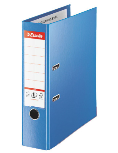 ES81185-10,Biblioraft plastifiat int-ext 8cm albastru jumbo plus Esselte - Set 10