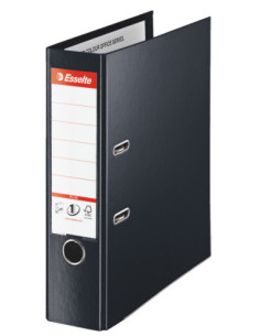 ES81187-10,Biblioraft plastifiat int-ext 8cm negru jumbo plus Esselte - Set 10