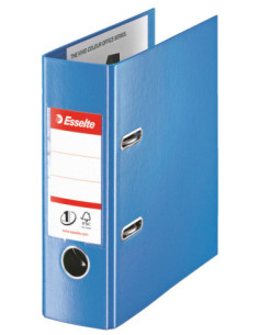 ES468650-10,Biblioraft plastifiat int-ext a5 7.5cm albastru nr1 powe Esselte - Set 10