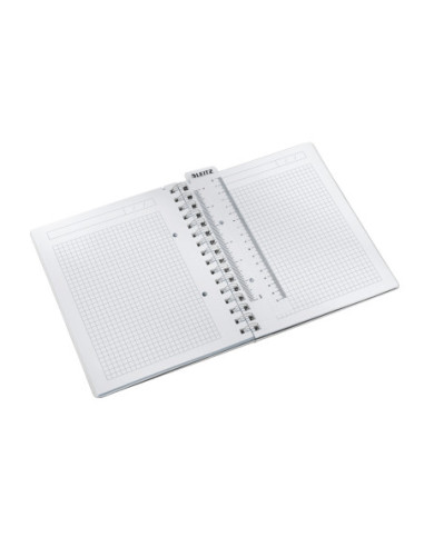 LZ46410062-6,Caiet birou spira a5 aritmetica mov coperta pp wow Leitz - Set 6